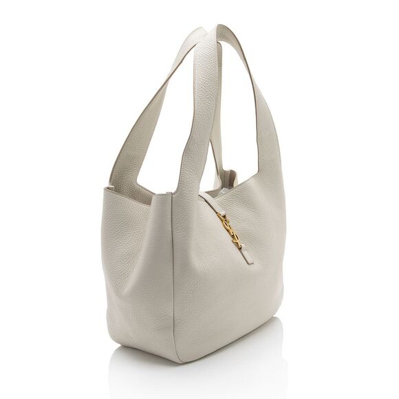 Saint Laurent Grained Calfskin Monogram Le 5 A 7 Bea Shoulder Bag - Picture 2 of 15